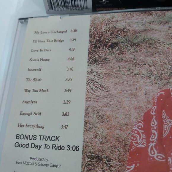 George Canyon Music Lot of 5 Audio CDs Cases in Good Condition - Picture 5 of 7